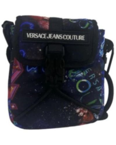 Versace Galaxy couture cross body borsa - Blu