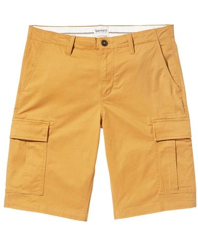 Timberland Cargo bermuda shorts mit klappentaschen, bermuda shorts mit klappentaschen - Gelb
