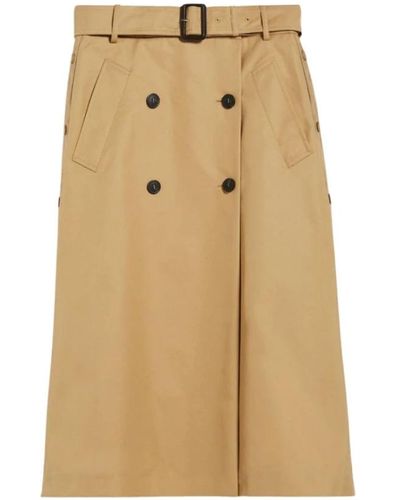 Max Mara Midi Skirts - Natural