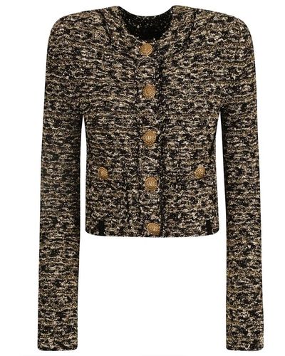 Balmain Jackets > tweed jackets - Noir