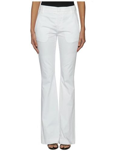 Dondup Pantaloni in cotone elasticizzato - Bianco