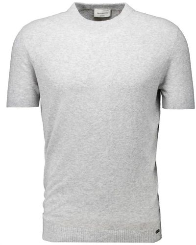 Gentiluomo Elegante t-shirt bouclé grigio chiaro uomo