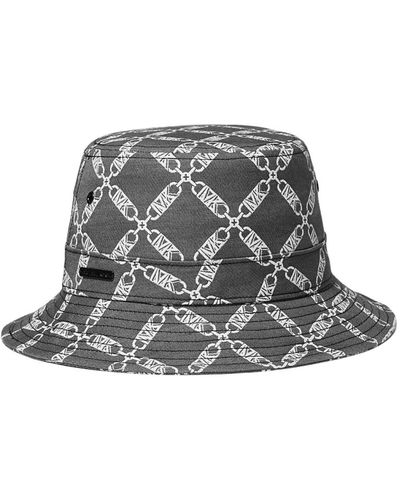 Michael Kors Logo print bucket hat nero - Grigio