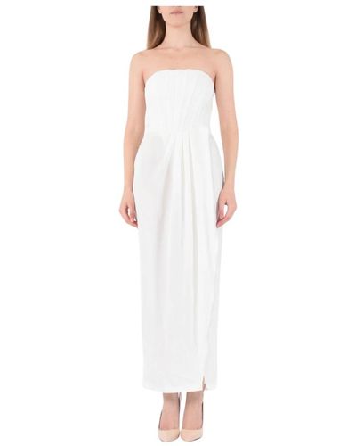 SIMONA CORSELLINI Dresses > occasion dresses > gowns - Blanc