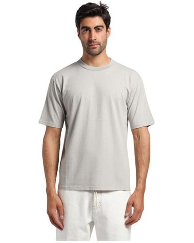 Covert T-shirt girocollo con stampa logo sul retro - Grigio