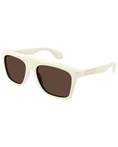 Gucci Braune linse sonnenbrille gg1527s stil - Weiß