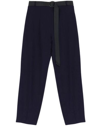 Imperial Trousers > cropped trousers - Bleu