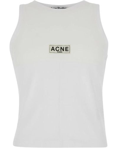 Acne Studios Sleeveless tops - Bianco
