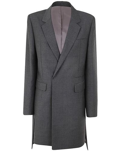 Undercover Single-Breasted Coats - Grey