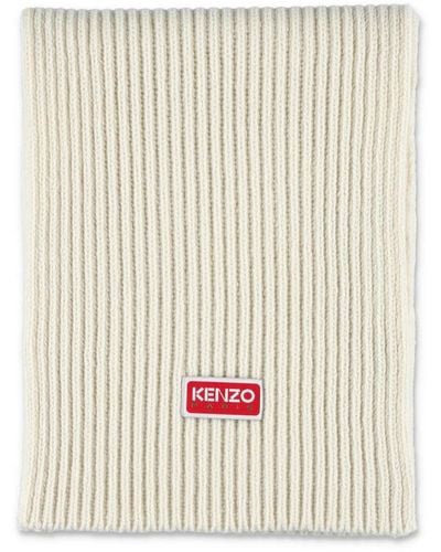 KENZO Winter Scarves - White