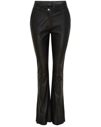 Notyz Leather Trousers - Black