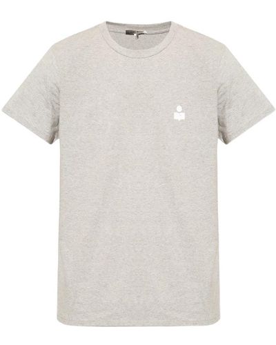 Isabel Marant 'zafferh' t-shirt mit logo - Weiß
