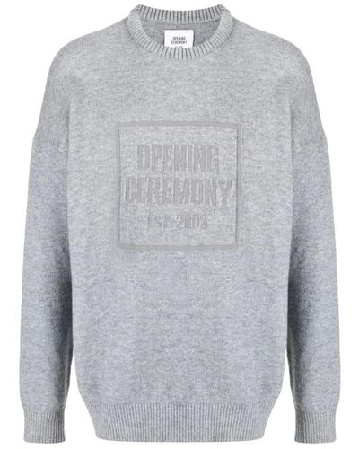 Opening Ceremony Round-Neck Knitwear - Gray