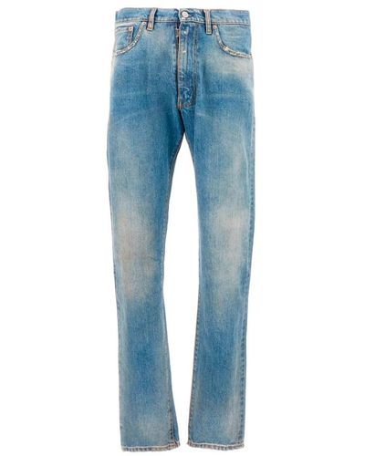 Maison Margiela Jeans > slim-fit jeans - Bleu