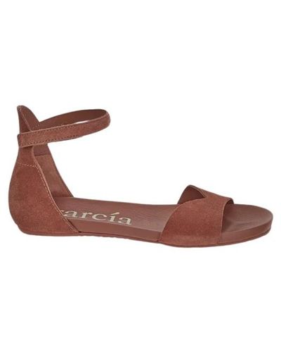 Pedro Garcia Shoes > sandals > flat sandals - Marron