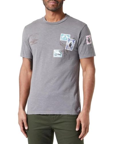 Replay T-shirts,reine baumwolle rundhals t-shirt - Grau