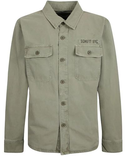 Schott Nyc Shirts > casual shirts - Vert