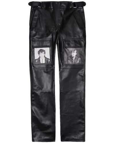 MISBHV Trousers > leather trousers - Noir