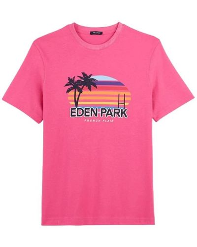 Eden Park Flair francese della maglietta - Rosa