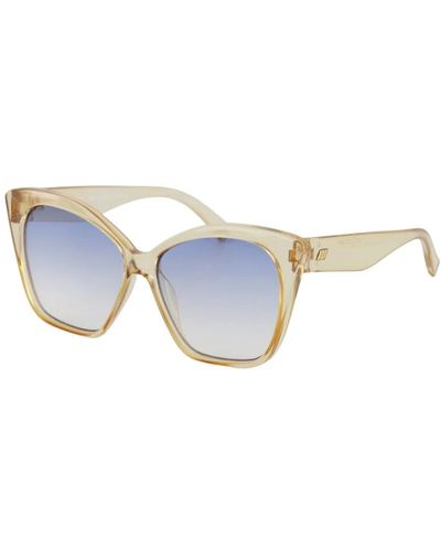 Le Specs Le sustain 1970 oversize hot trash sunglasses /sand - Blau