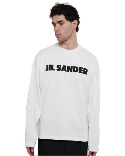 Jil Sander Long Sleeve Tops - White