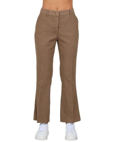 Via Masini 80 Trousers > wide trousers - Marron