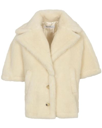 Max Mara Jackets > faux fur & shearling jackets - Neutre