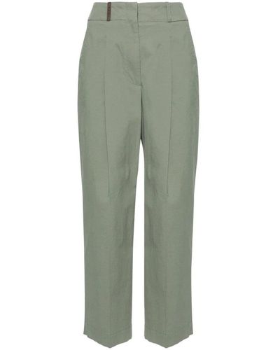 Peserico Straight trousers - Verde
