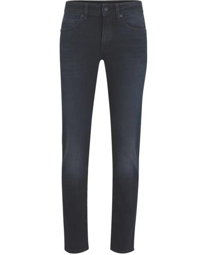 BOSS Jeans slim fit in denim italiano morbido - Blu