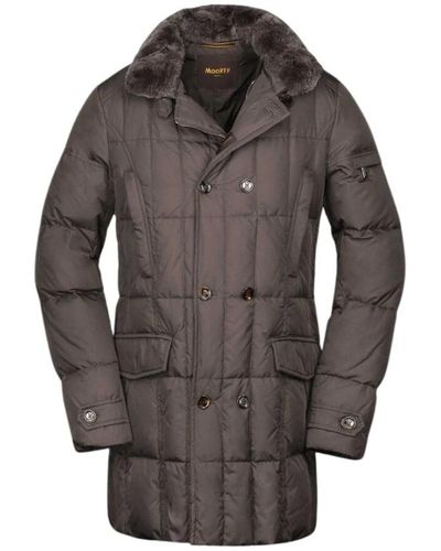 Moorer Morris-km coat - Grigio