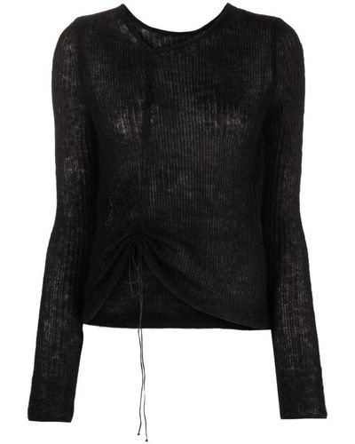 Cecilie Bahnsen Round-Neck Knitwear - Black