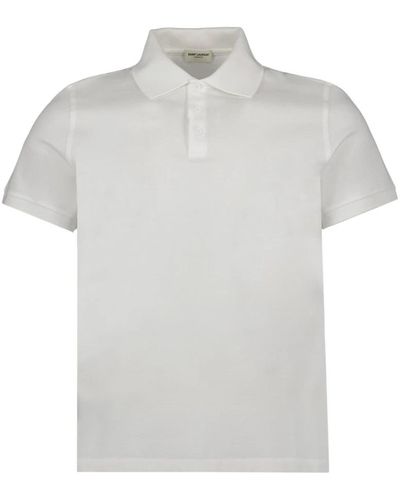 Saint Laurent Klassisches polo-shirt - Weiß
