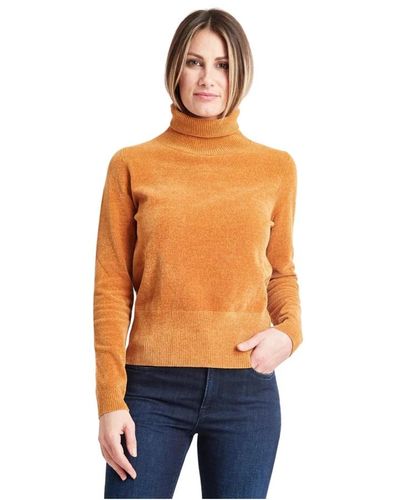 Rrd Knitwear > turtlenecks - Orange