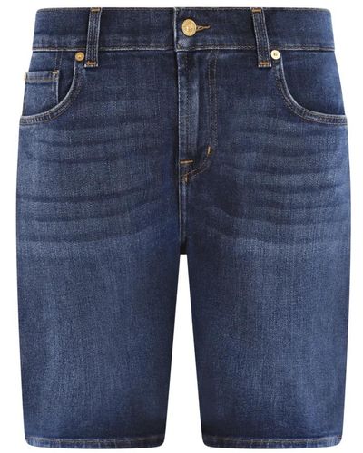 7 For All Mankind Straight short jeans 7 for all kind - Blau