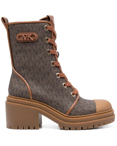 Michael Kors Lace-Up Boots - Brown