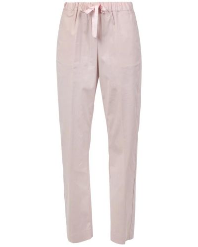 Semicouture Trousers > slim-fit trousers - Rose
