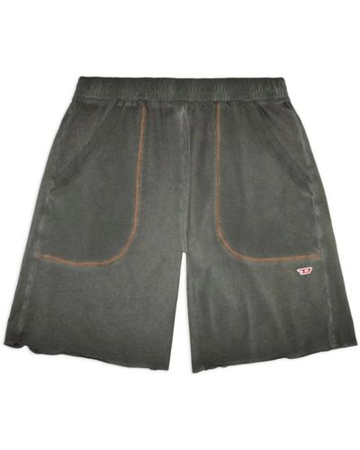 DIESEL Fleece bermuda shorts - Grau