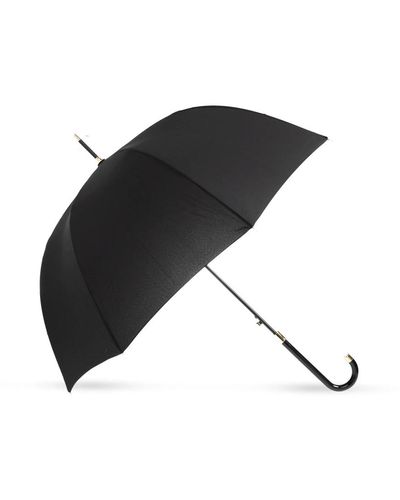 Moschino Regenschirm mit logo - Schwarz