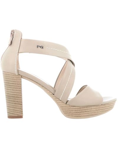Nero Giardini Shoes > sandals > high heel sandals - Métallisé
