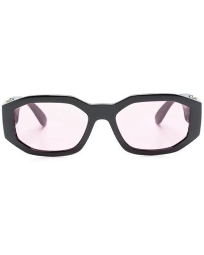 Versace Schwarze sonnenbrille mit originalzubehör - Braun