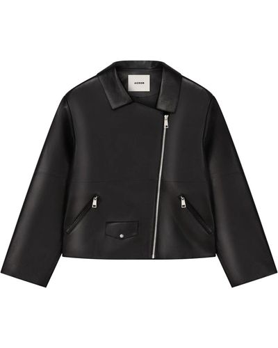 Aeron Jackets > leather jackets - Noir