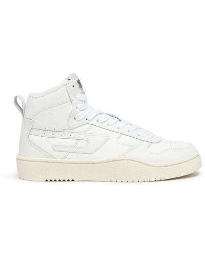 DIESEL S-ukiyo v2 mid w - high top-sneakers mit d-branding - Weiß