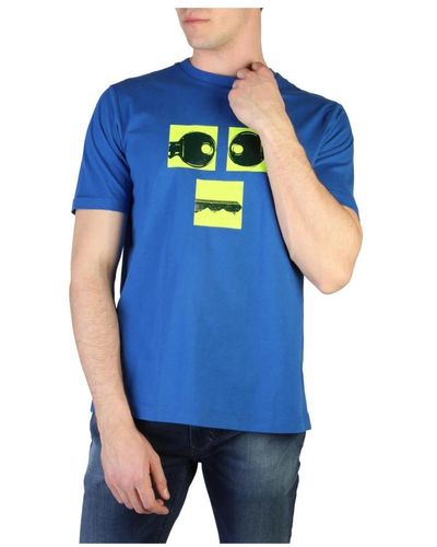 DIESEL T_just_t23 Mens T-shirts - Blue