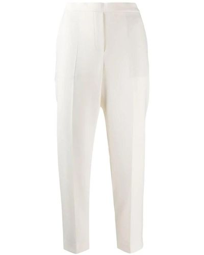 Theory Trousers > cropped trousers - Blanc