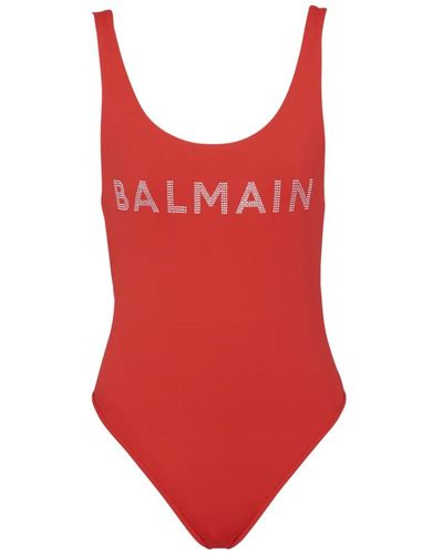 Balmain Swimwear > one-piece - Rouge