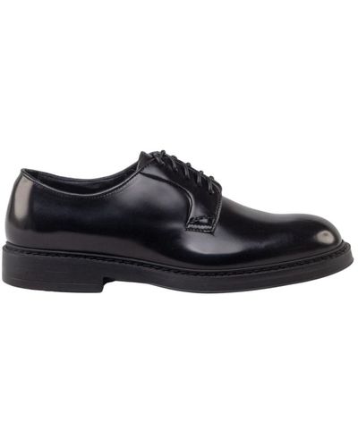 Doucal's Shoes > flats > laced shoes - Noir
