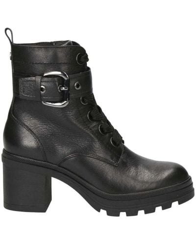 Caprice Lace-Up Boots - Black