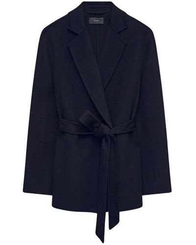 JOSEPH Elegante cappotto in cashmere double face - Blu