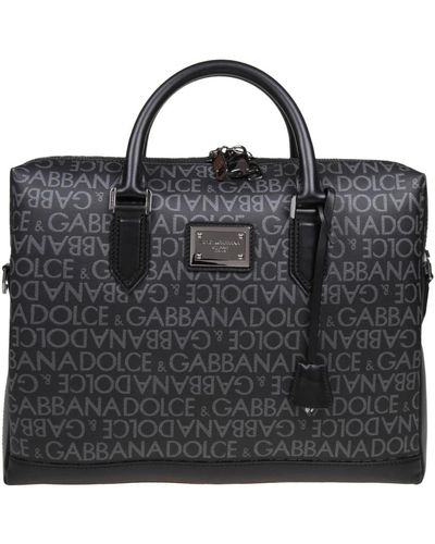 Dolce & Gabbana Borsa a spalla nera/grigia - Nero