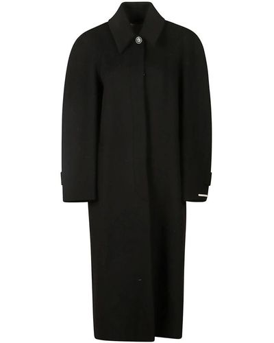 Sportmax Single-Breasted Coats - Black